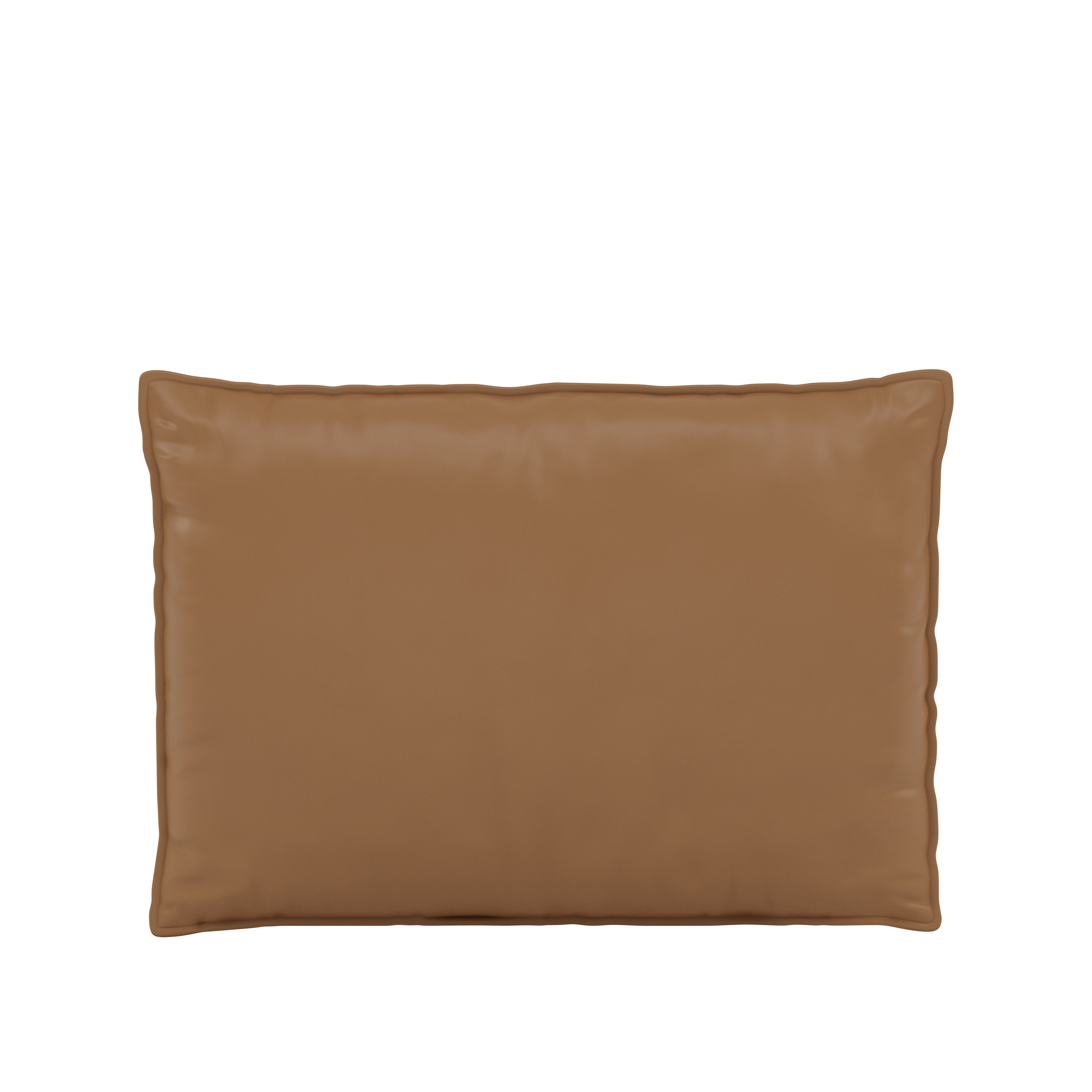 In Situ Throw Pillow - Square,  Refine Leather,  Cognac