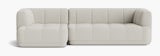 A front view of the Quilton Sectional - Left Chaise.
