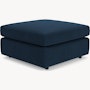 Pfister Ottoman - Ultrasuede, Midnight