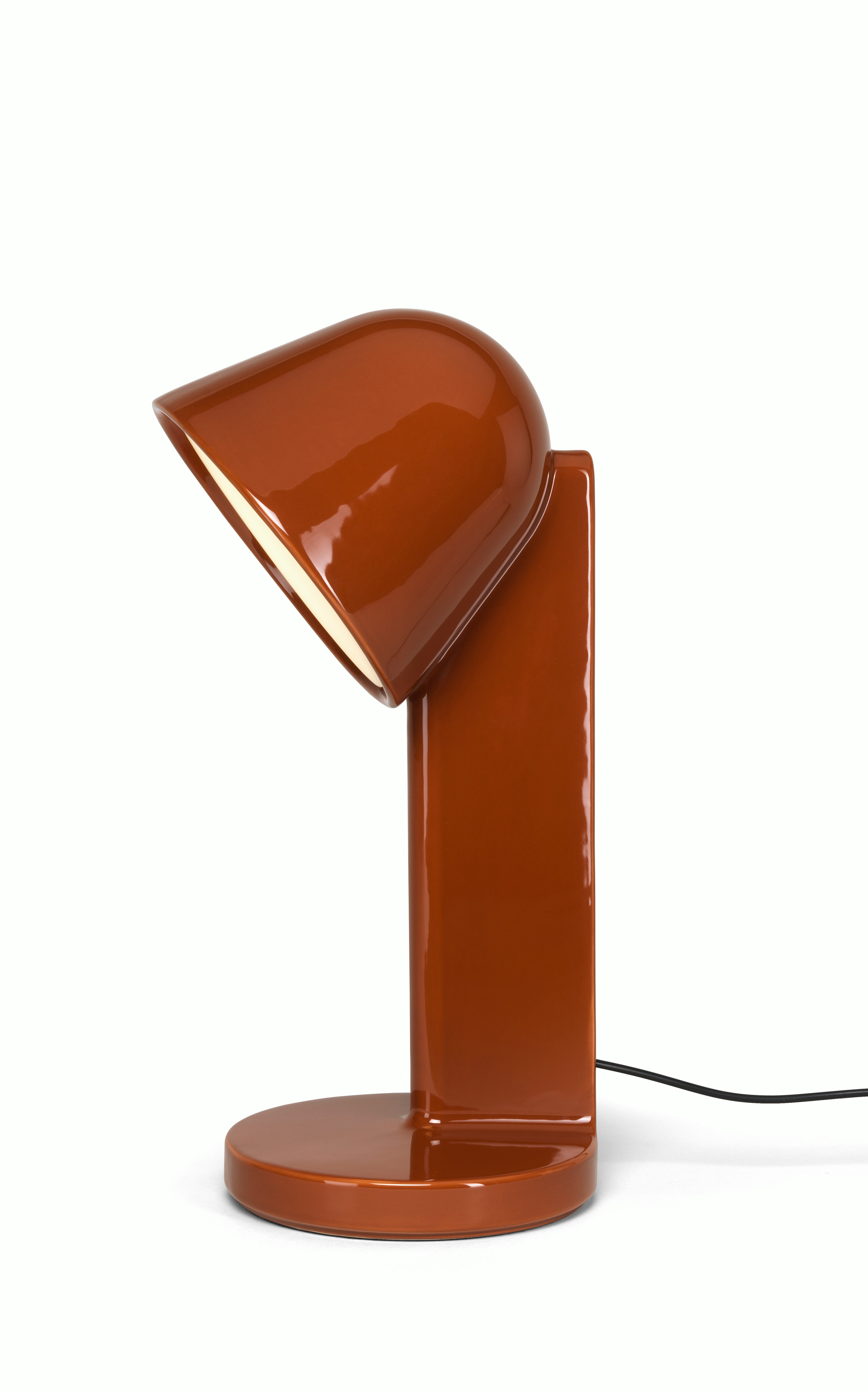 Ceramique Table Lamp - Down, Ceramic, Red