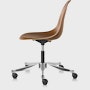 Eames Task Chair with Walnut Shell, viewed from side