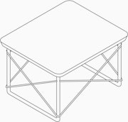 Eames Wire Base Low Table