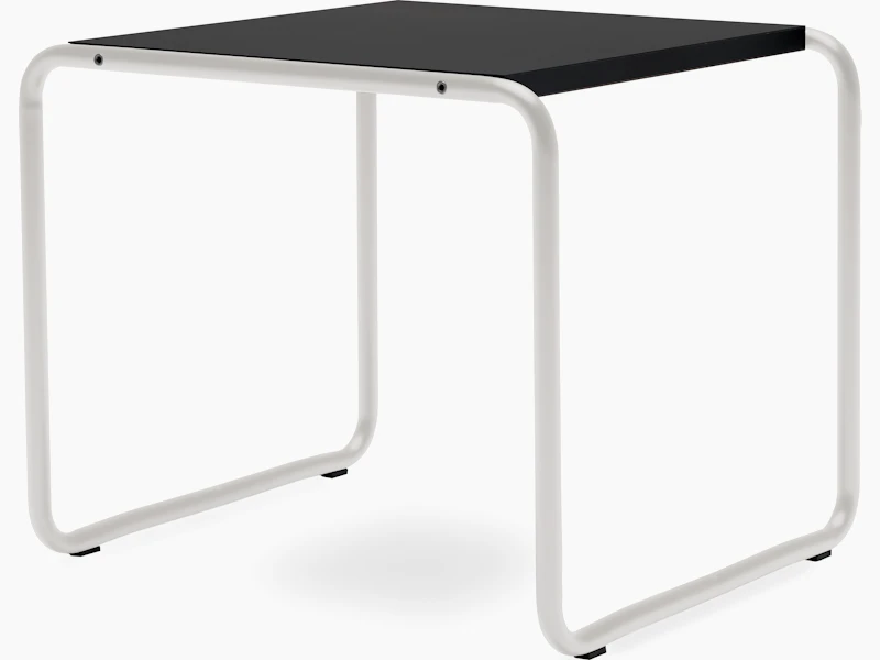 Laccio Table - Small, Black, Matte White