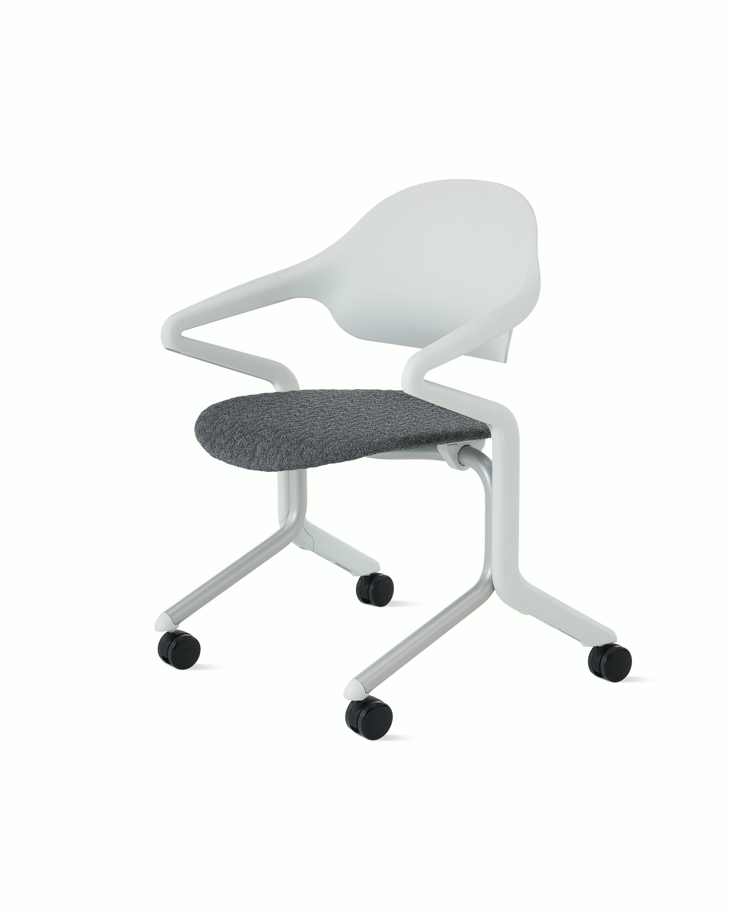 Front angle view of a Fuld Nesting Chair in Alpine.