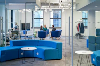 k. lounge Rockwell Unscripted occasional table enclave immersive planning