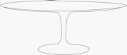Saarinen Coffee Table, Oval 28 Saarinen Coffee Table