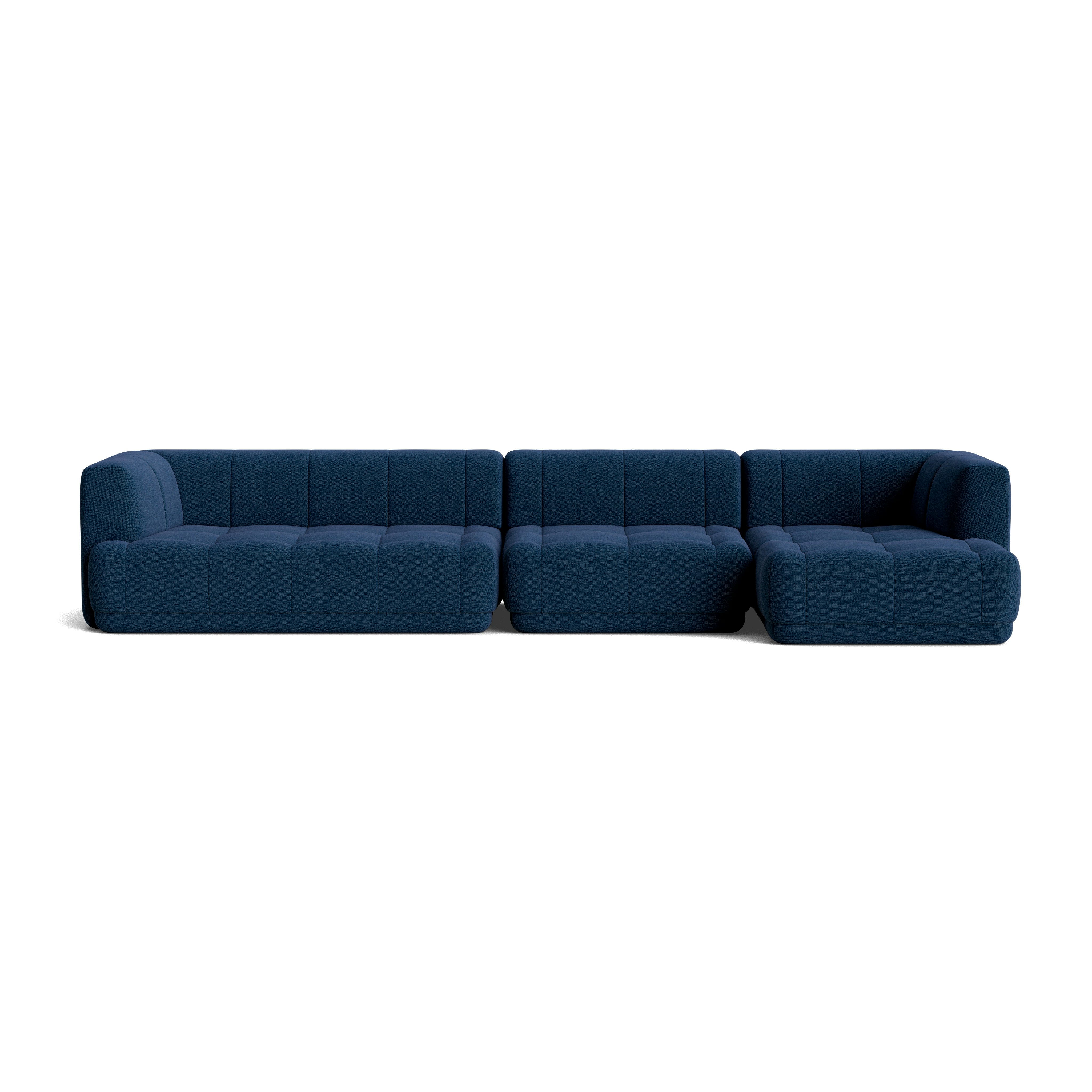 A front view of the Quilton Sectional - Righ Chaise.