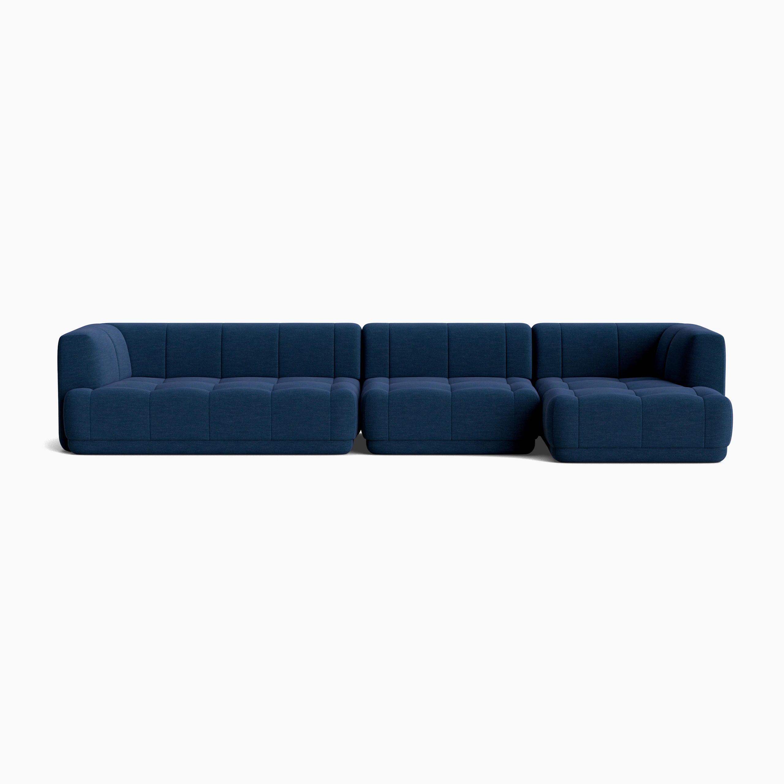 A front view of the Quilton Sectional - Righ Chaise.