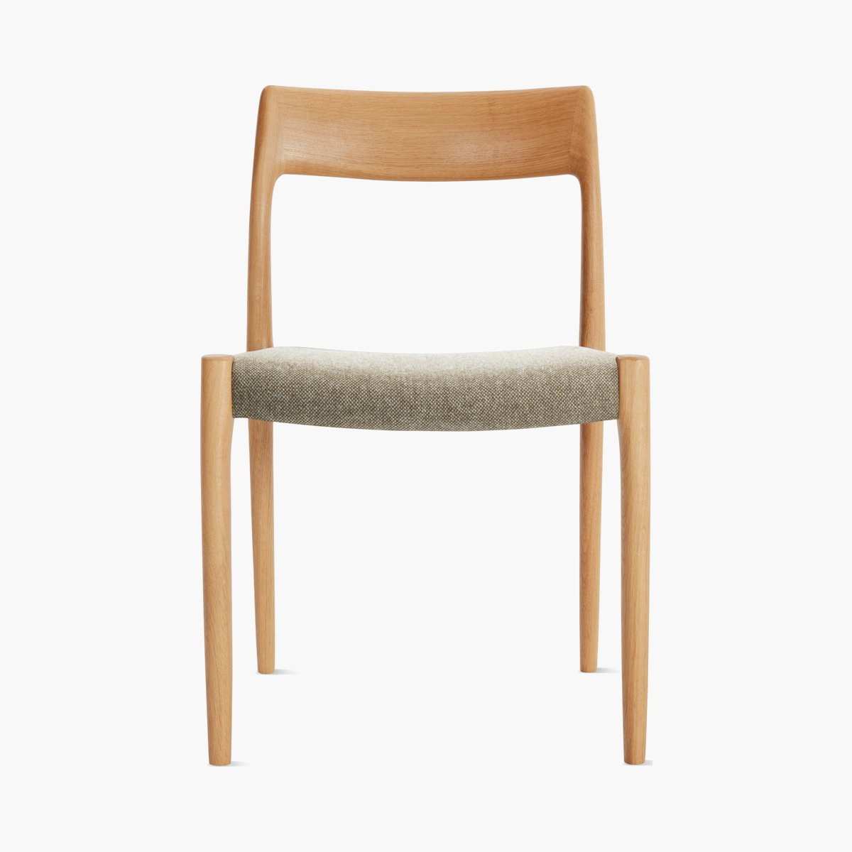 Moller Model 77 Side Chair with Upholstered Seat