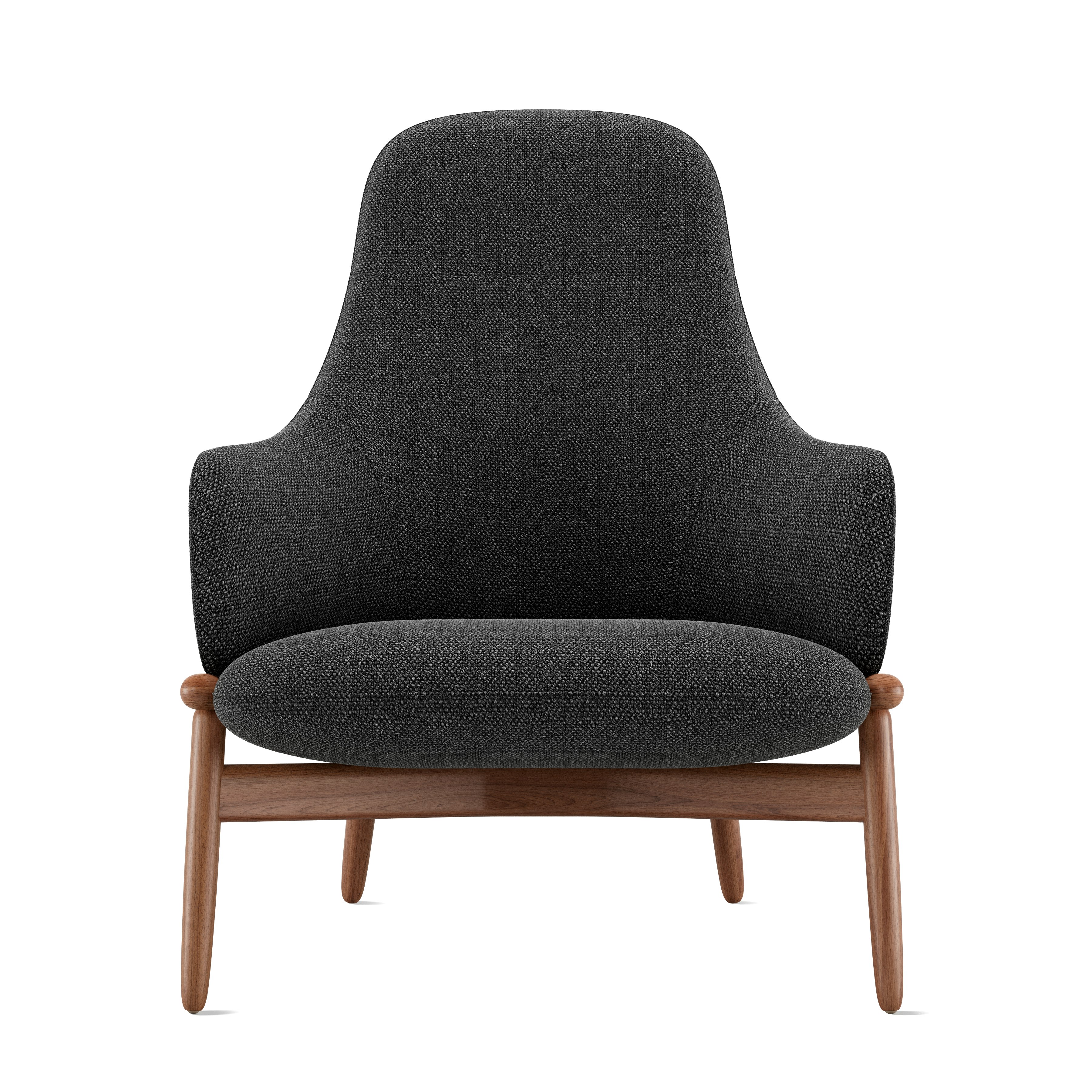ReFrame Lounge Chair - High Back,  Capri,  Graphite,  Walnut