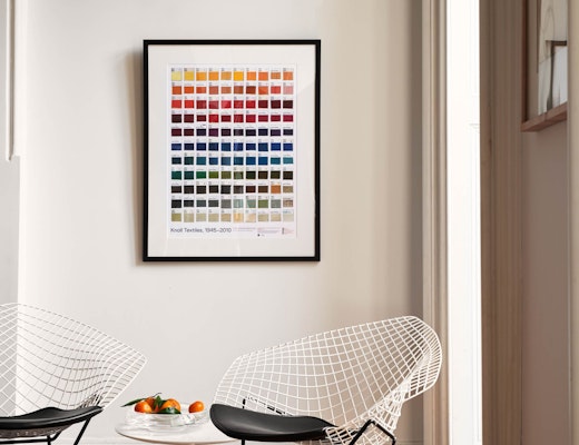 Bertoia Two-Tone Diamond Chairs residential KnollStudio home residence nook side seating
