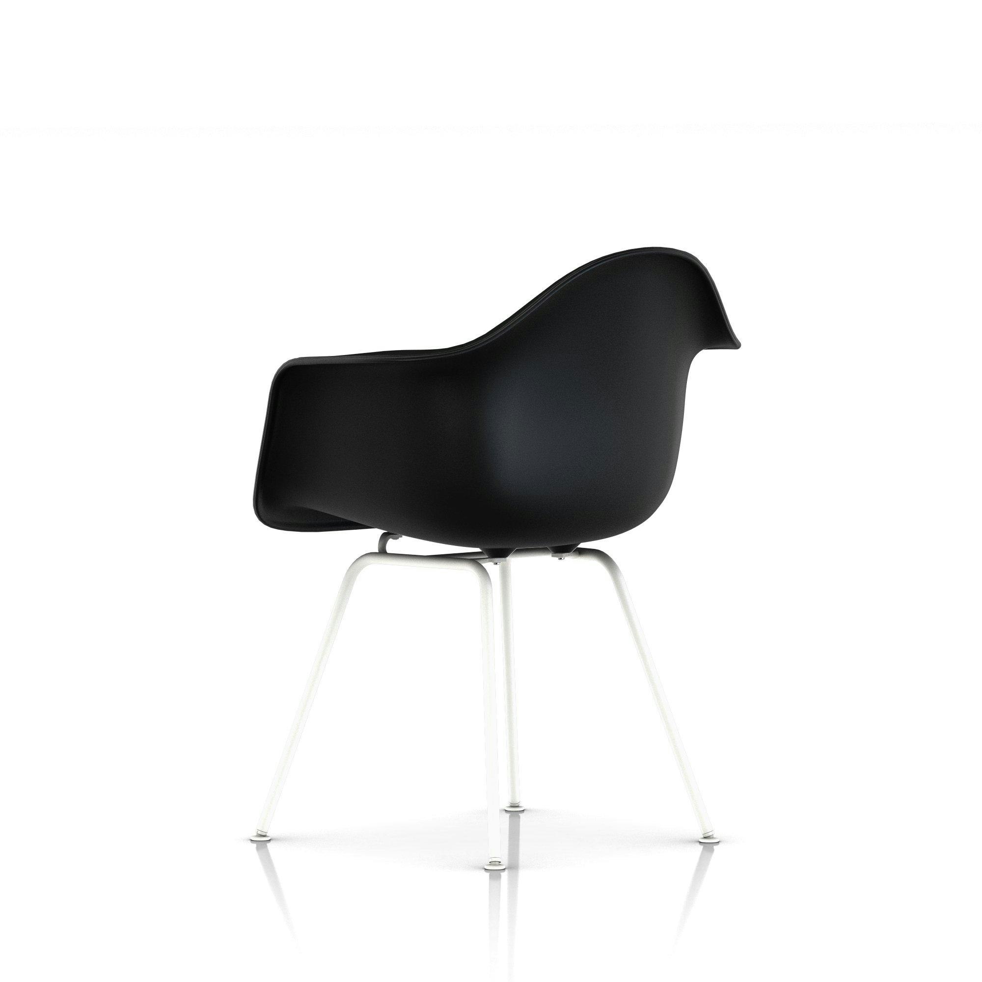 Eames Upholstered Molded Plastic Armchair - 4-Leg Base