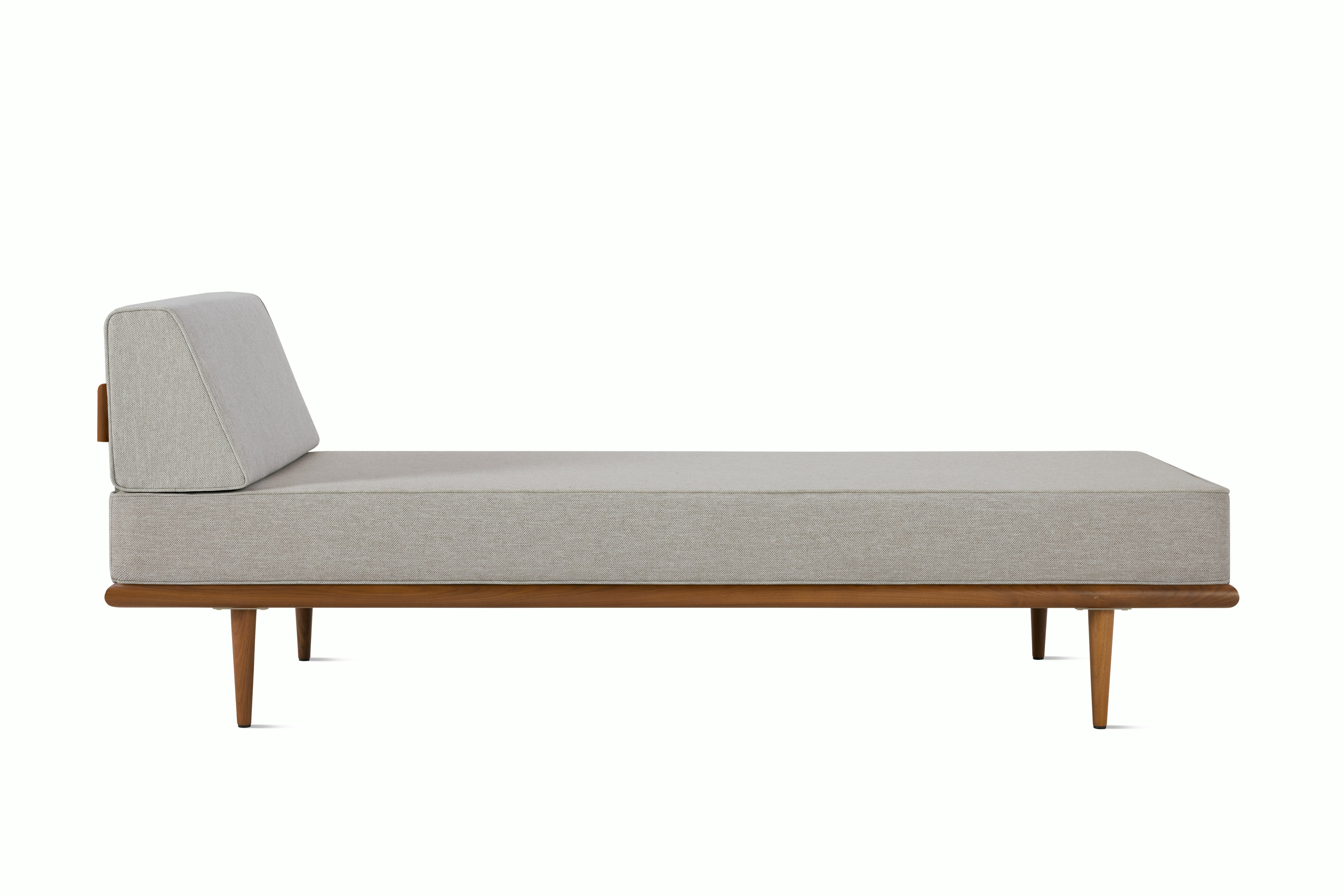 Nelson Daybed - Side Bolster,  Walnut,  Mode,  Sycamore,  Taper