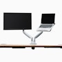 Jarvis Dual Monitor Arm Jarvis Dual Monitor Arm, with Laptop Tray