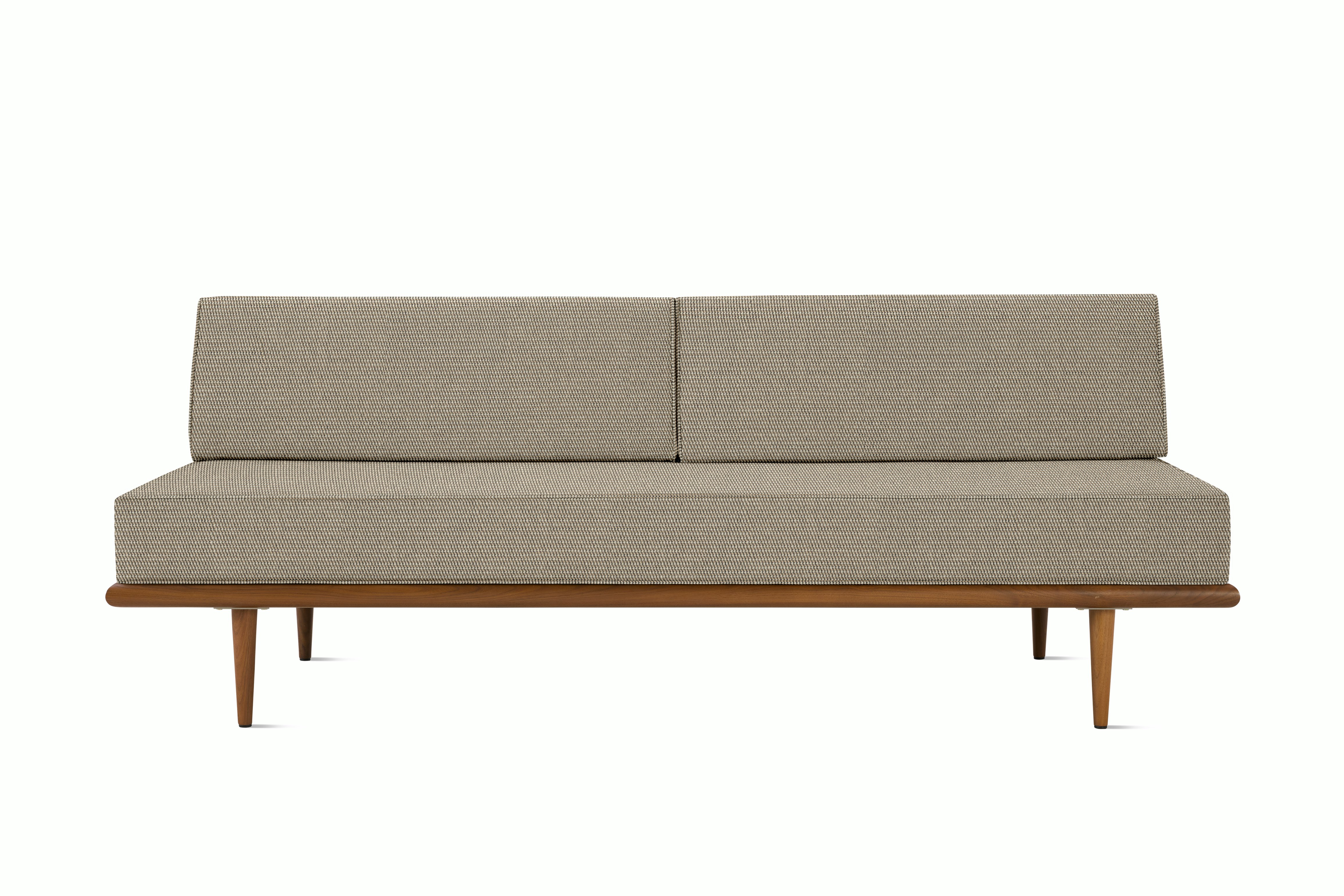 Nelson Daybed - Back Bolster,  Walnut,  Isa,  Bashful,  Taper
