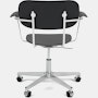 Co Veneer Task Chair in Black and Aluminum