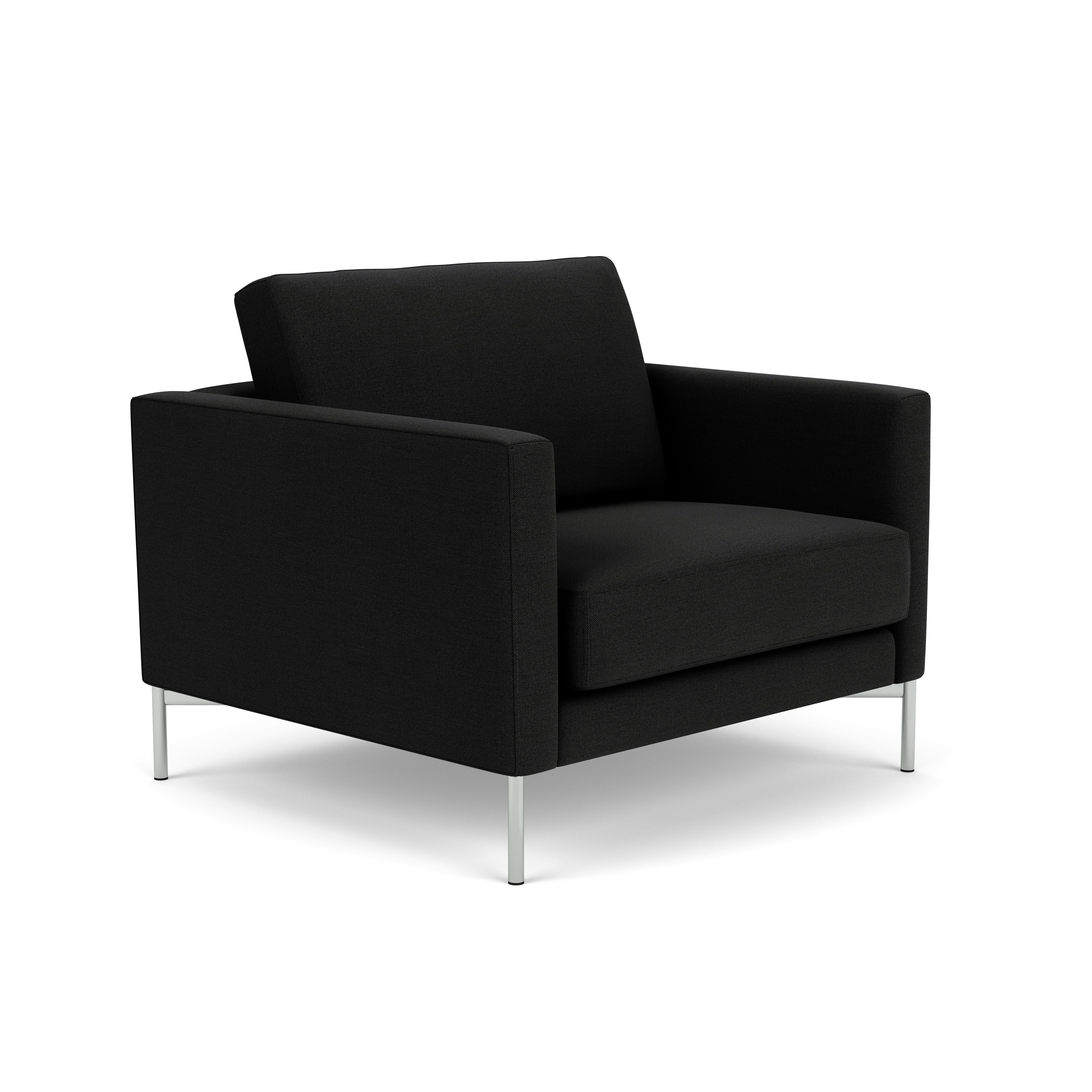 Divina Lounge Chair - Standard,  Hourglass,  Caviar