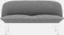 Oslo Sofa, 2-Seater\LEG: Chrome\FABRIC: Vidar (E)\COL: 152 Dark Grey