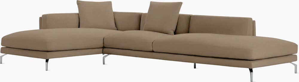 Como Open Sectional - Left Facing