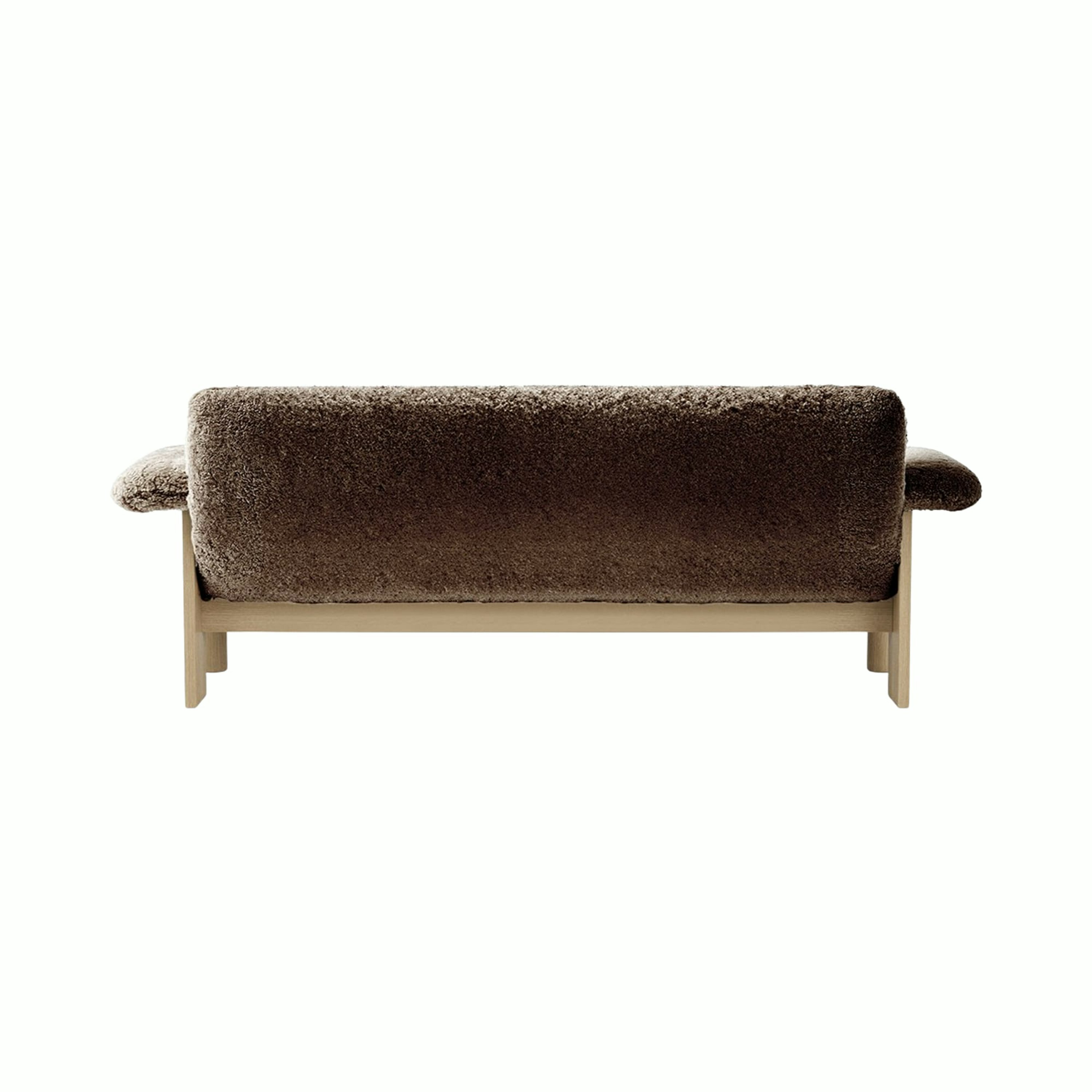 Brasilia Sofa - Natural Oak, Sheepskin, Root