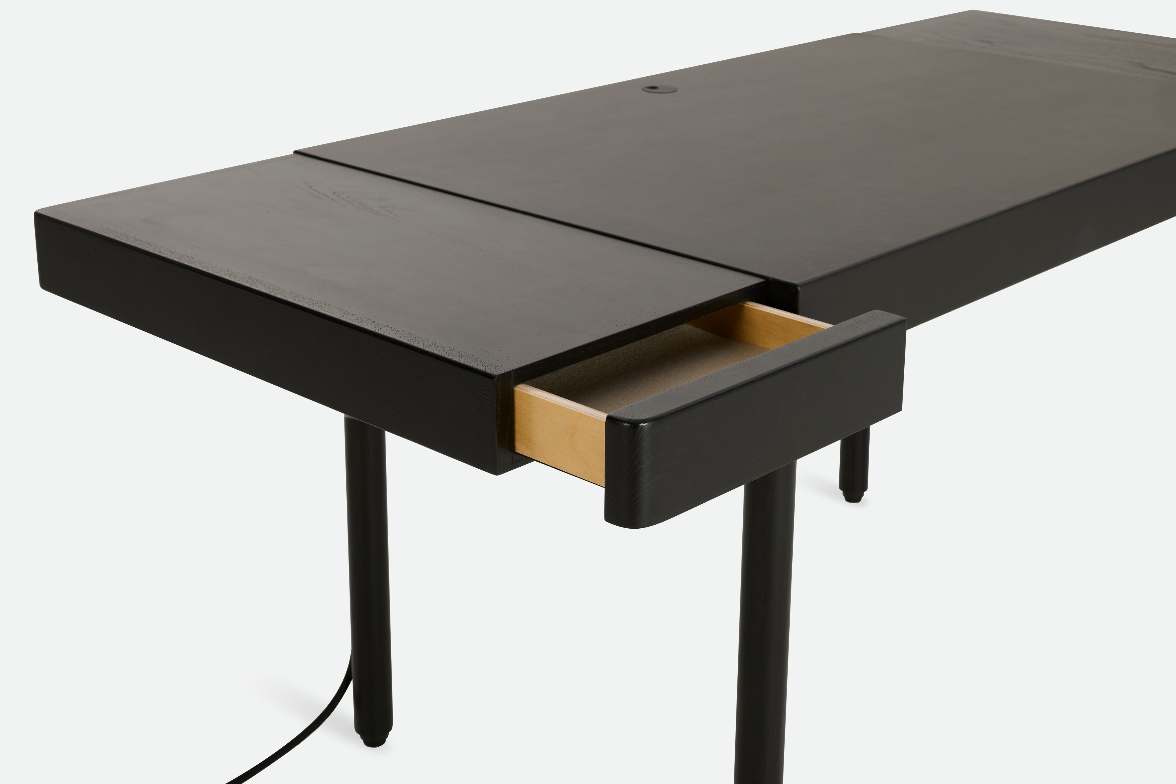 Leatherwrap Sit-to-Stand Desk