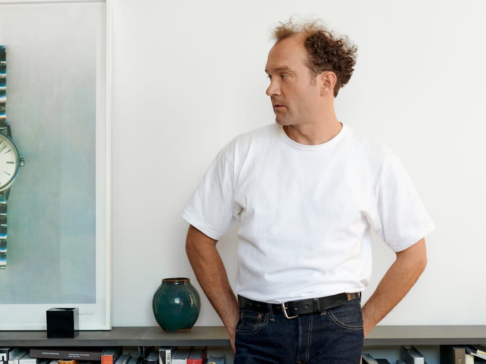 Leon Ransmeier Portrait with Revolver Stool