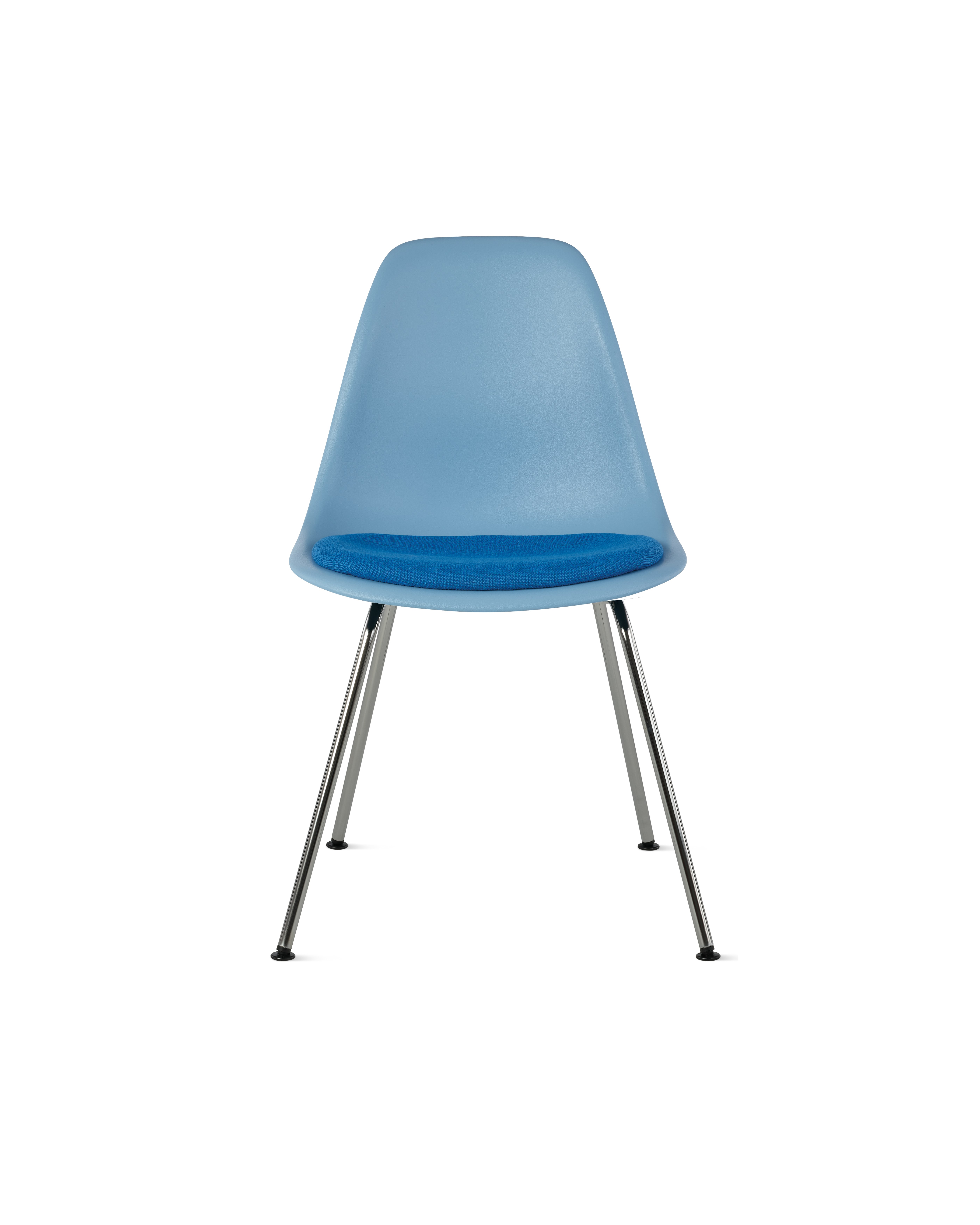 Eames Molded Plastic Side Chair with Seat Pad
