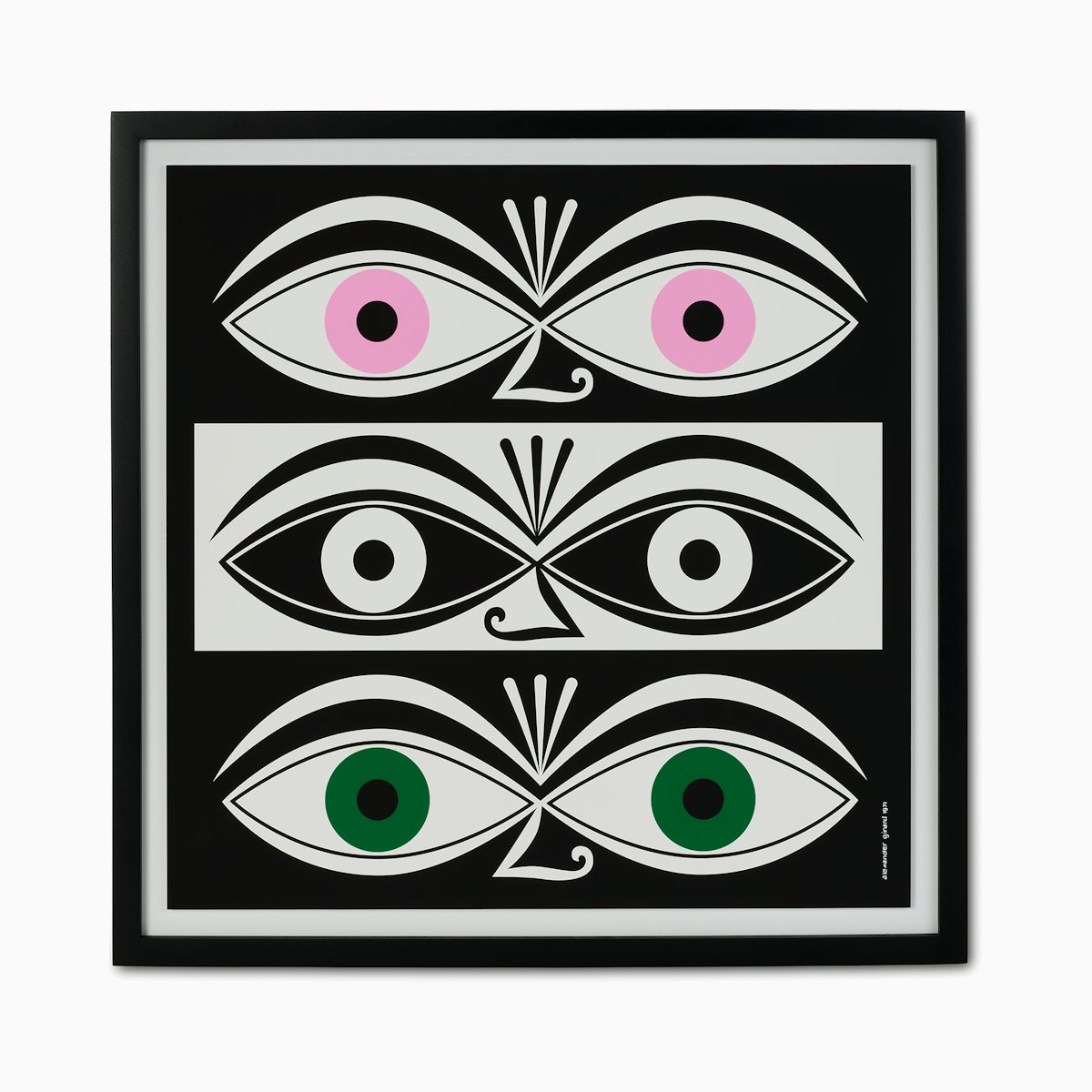 Girard Eyes, Framed