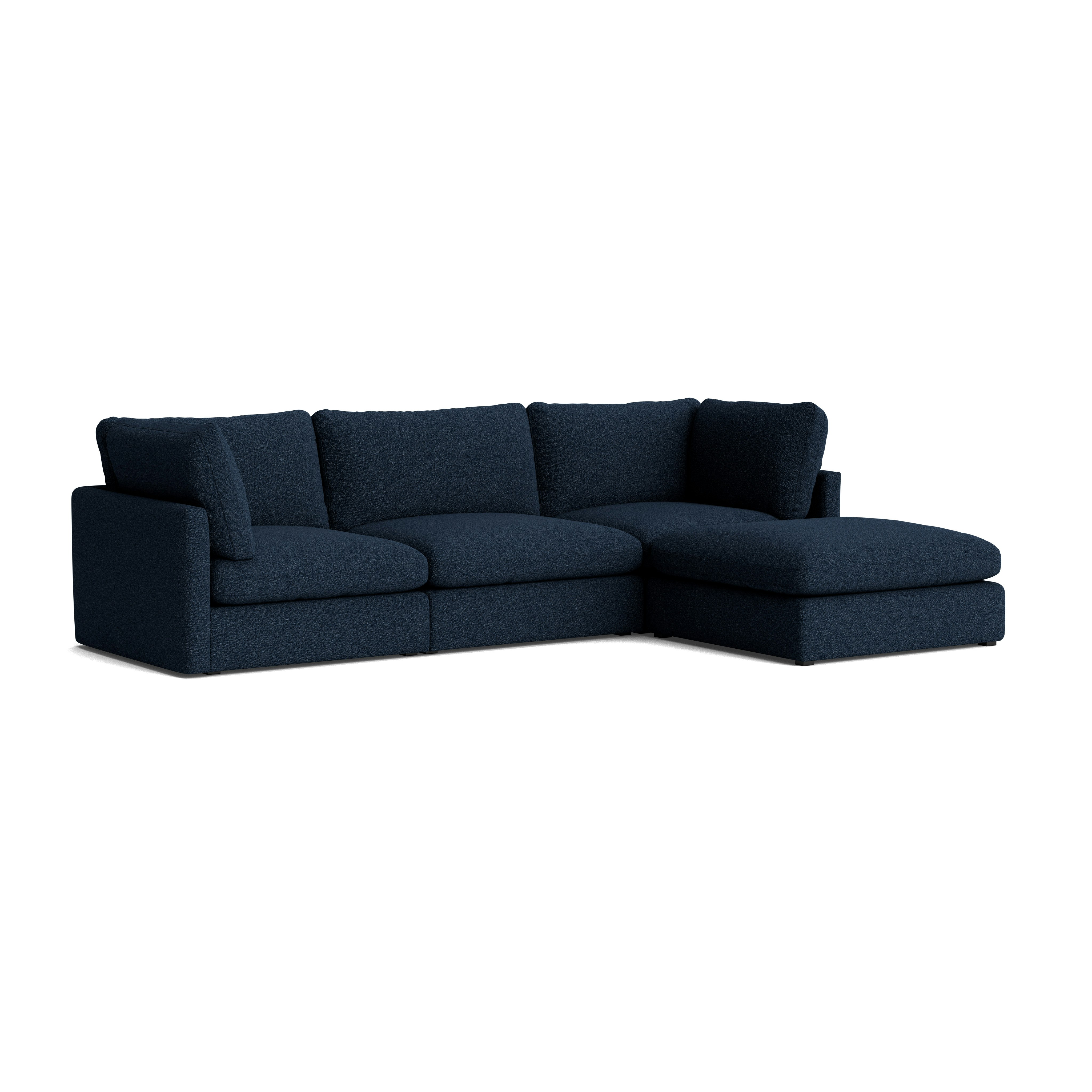 Hackney Lounge Compact Sectional - Flamiber, J4 Dark Blue