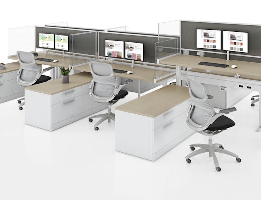 Antenna Desk Surround antenna desk surround fabric back panel with glass end screens k. stand antenna power beam generation task chair storage