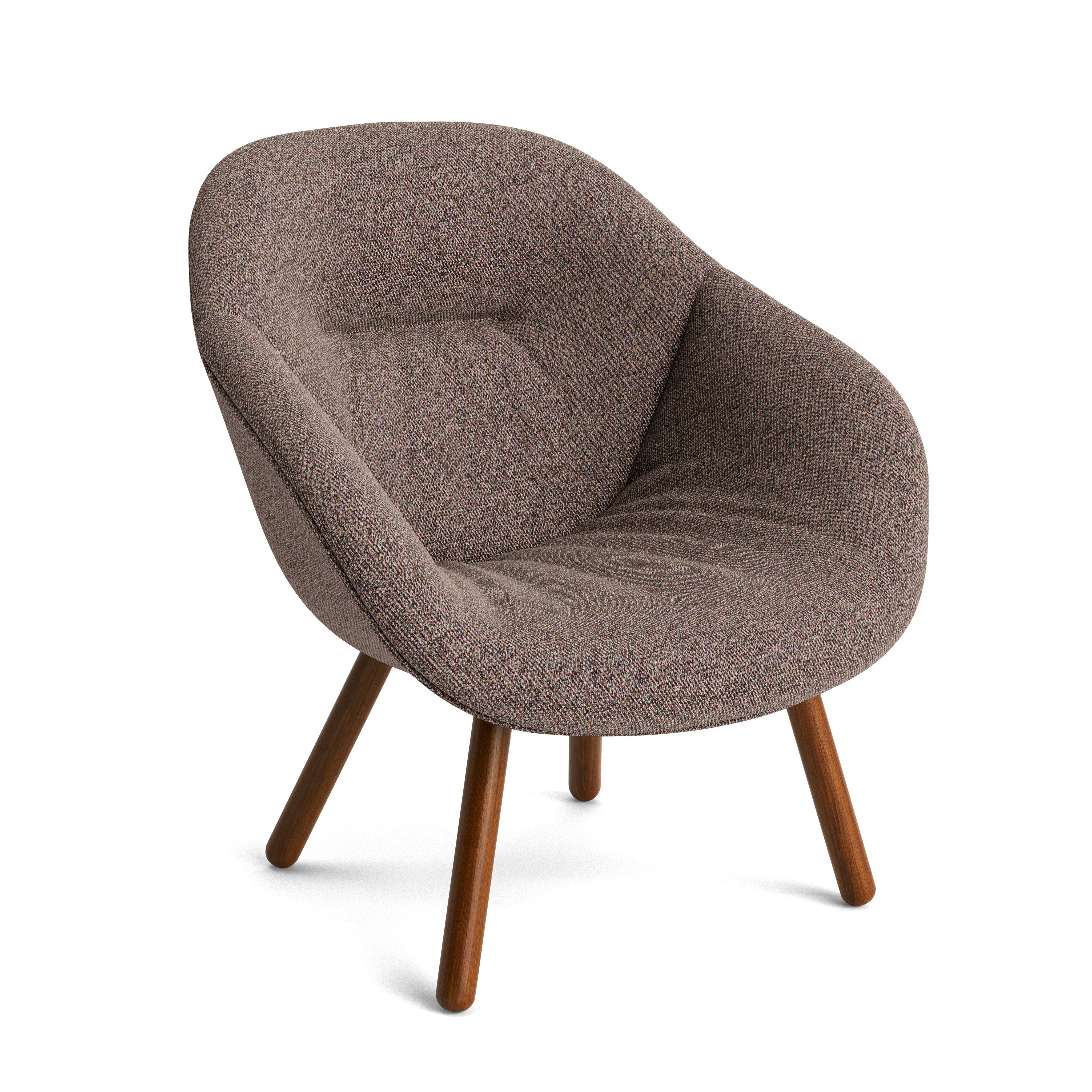AAL 82 Armchair, Low Back - Soft, Loft, 103 Asphalt, Walnut