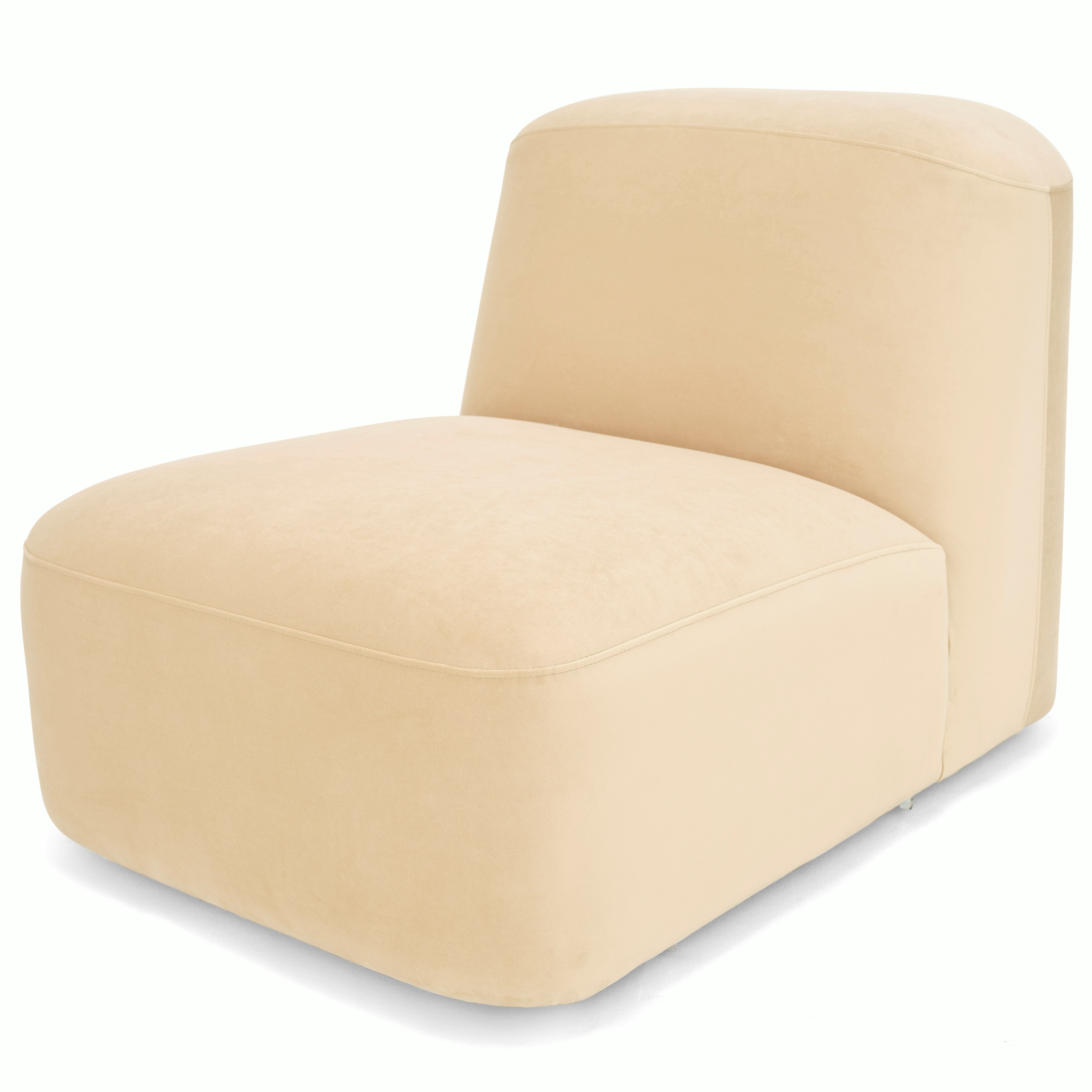 Muse Armless Single Seater, Velvet Dune