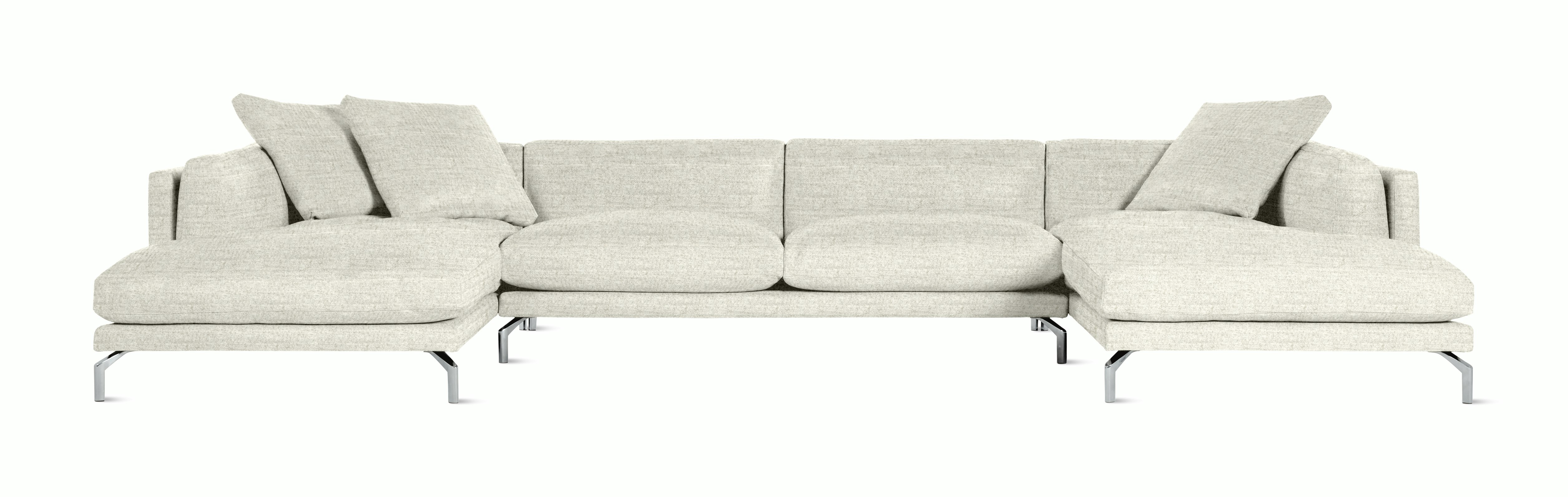Como Double Chaise Sectional Sofa