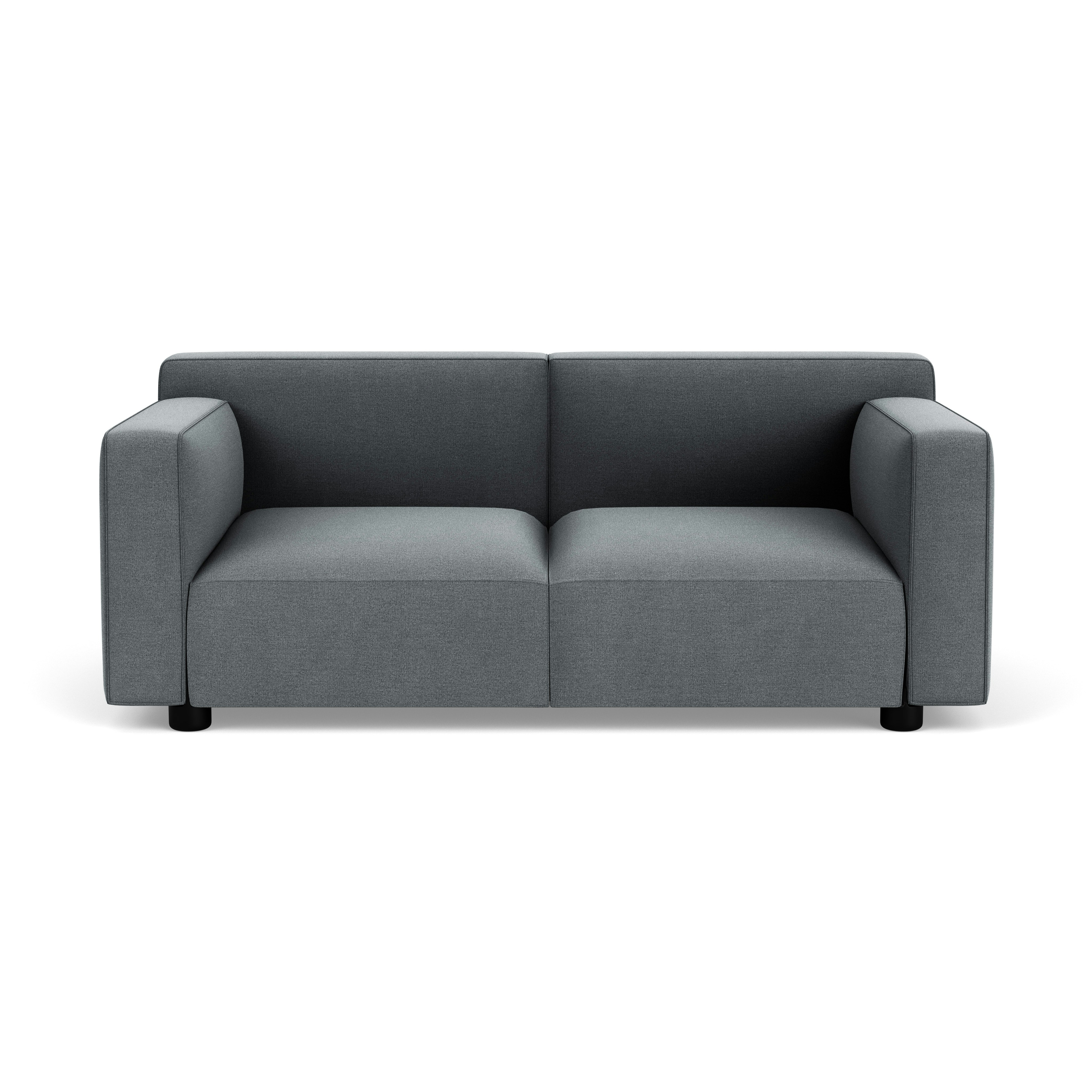 Barber Osgerby Sofa - Two Seater, Hourglass, Iron, Jet Black