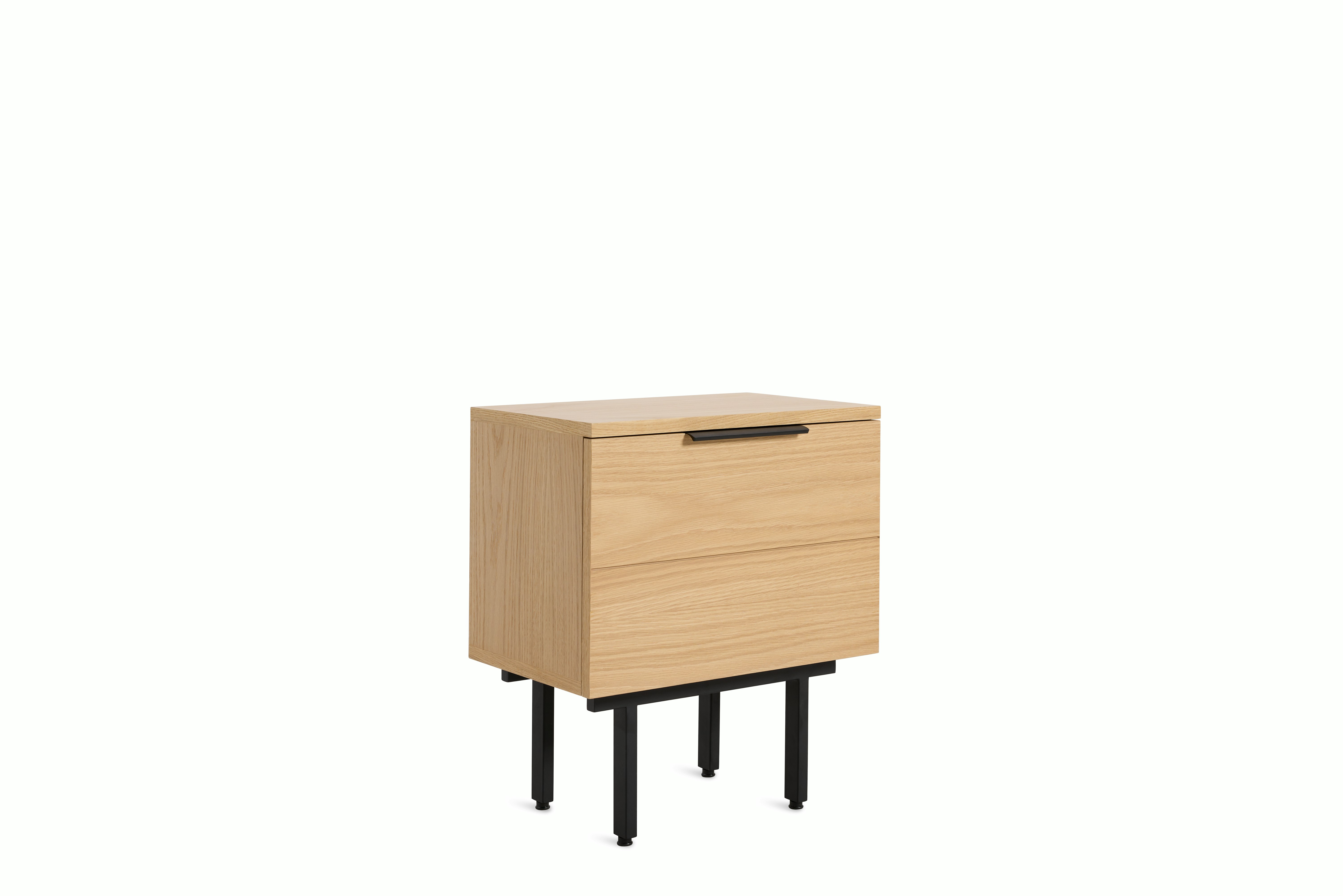 Elemental Bedside Table - white-oak
