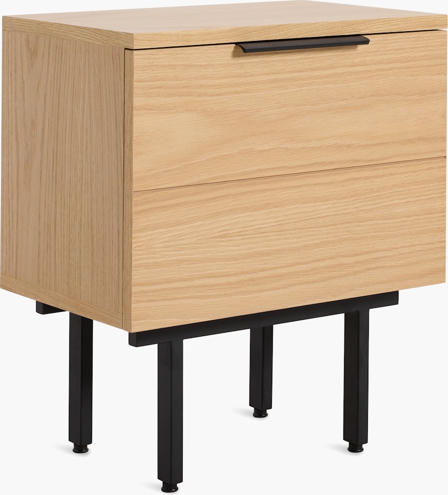 Elemental Bedside Table - white-oak