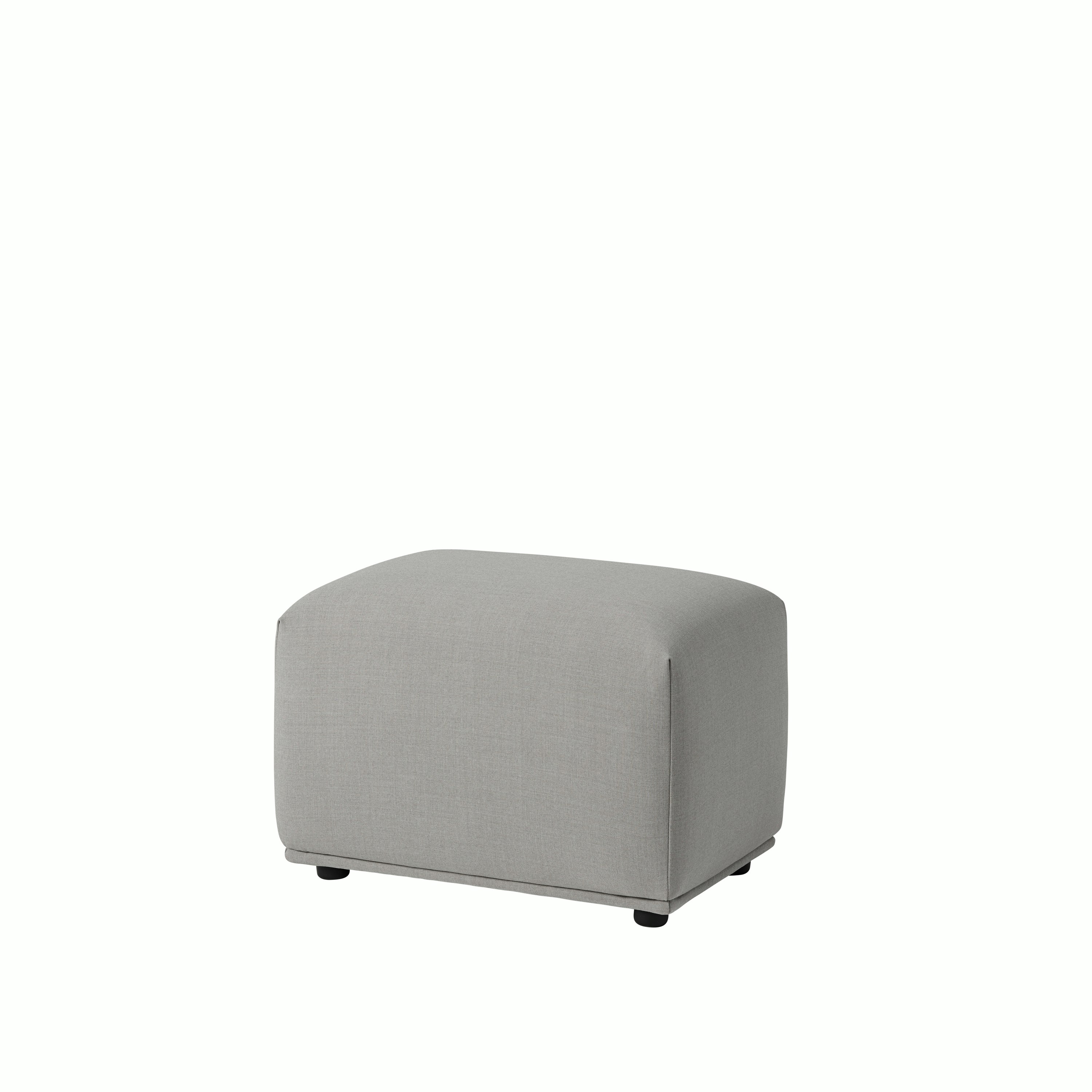 Echo pouf 62x42 cm knoll attire k23401 shale