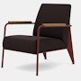 Fauteuil De Salon - Tress,   Chestnut,   Japanese Red,   Natural Oak,   Hard Glides