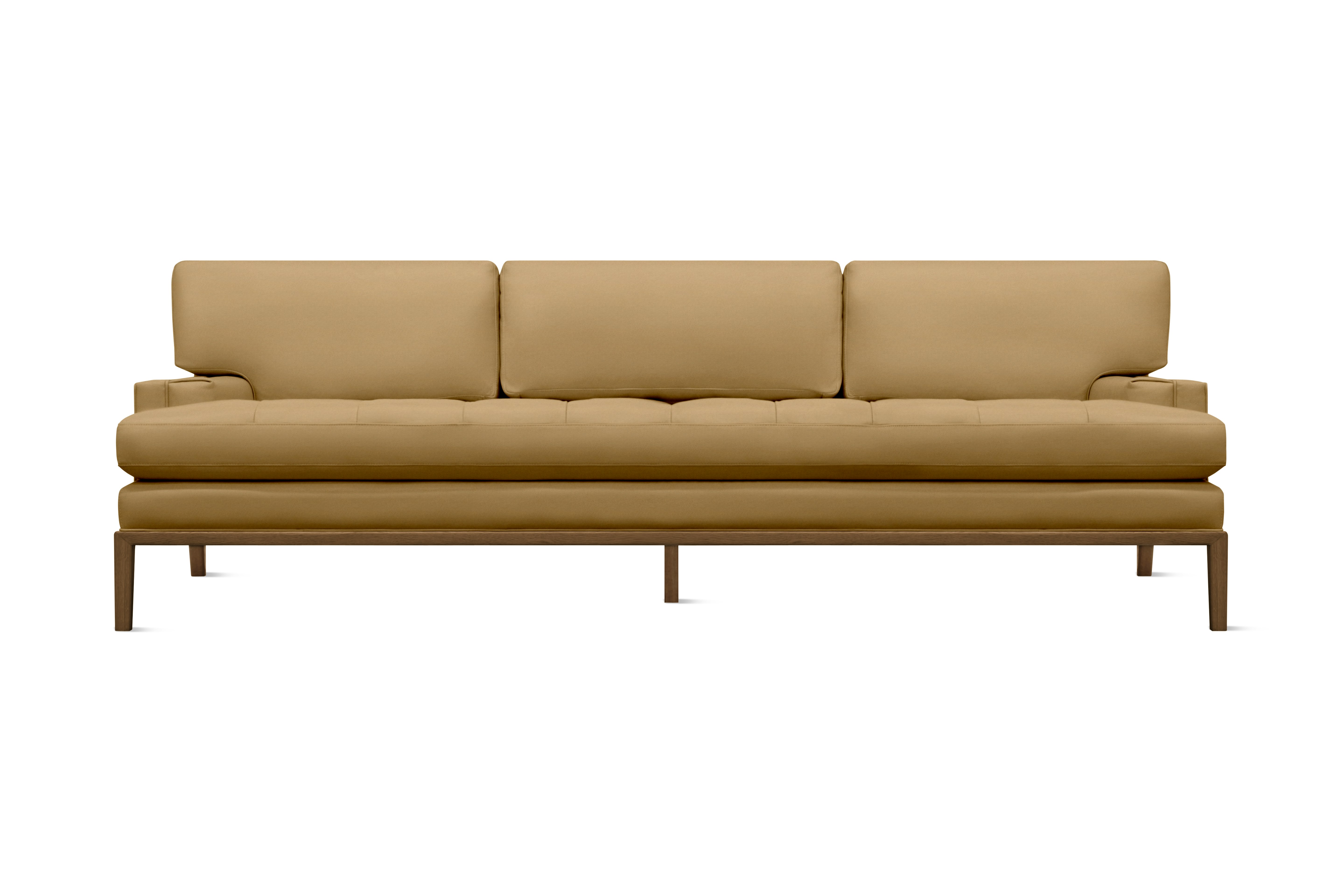 Forster Sofa - Marquis Velvet,  Coffee,  Walnut