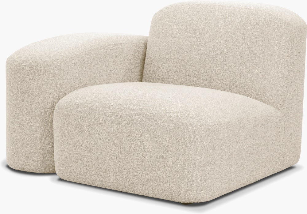 Muse Outdoor One Arm Single Seat - Left Arm Facing, Collaroy Static
