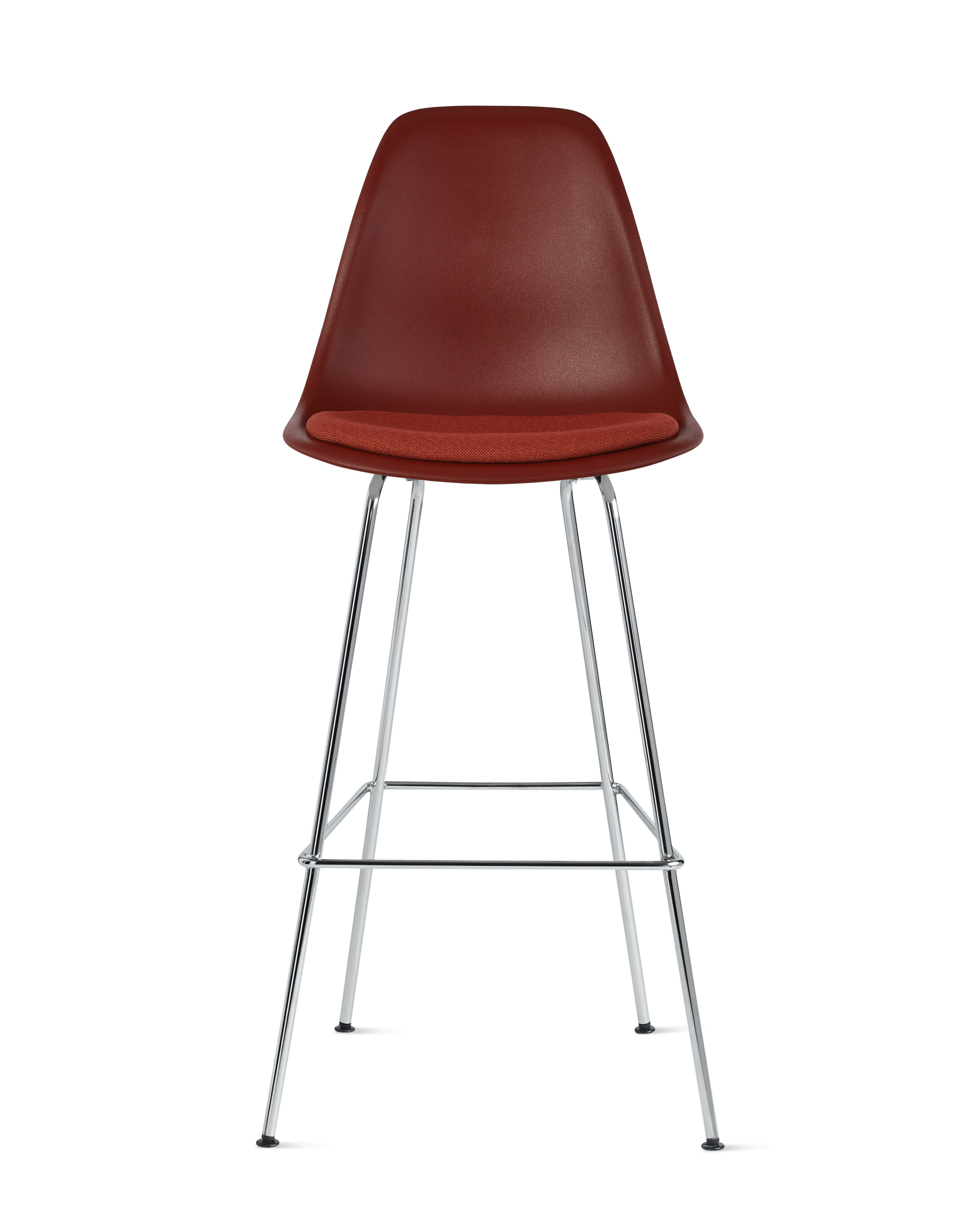 Eames Molded Plastic Stool with Seat Pad