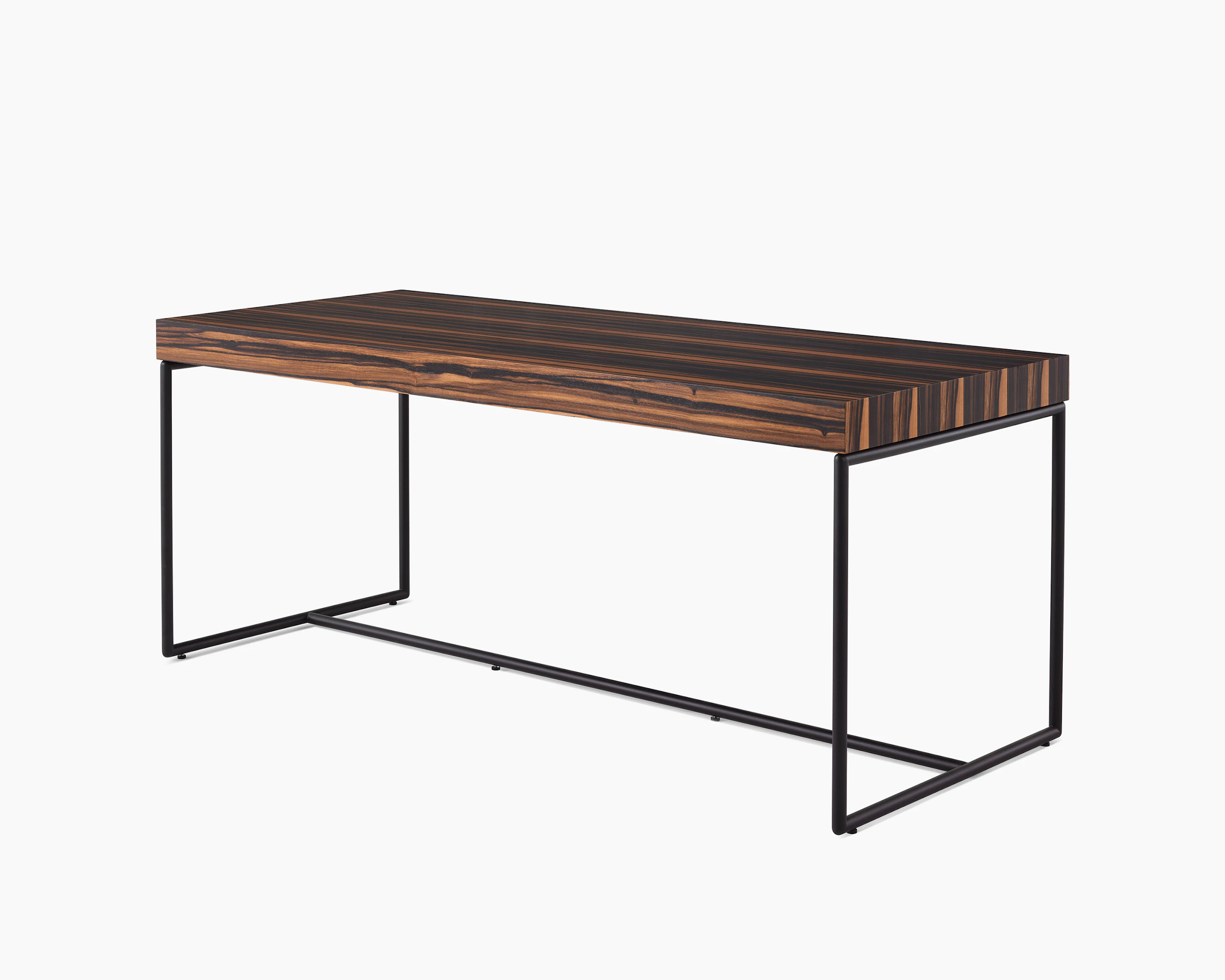 Domino Desk with ebony top and black base.