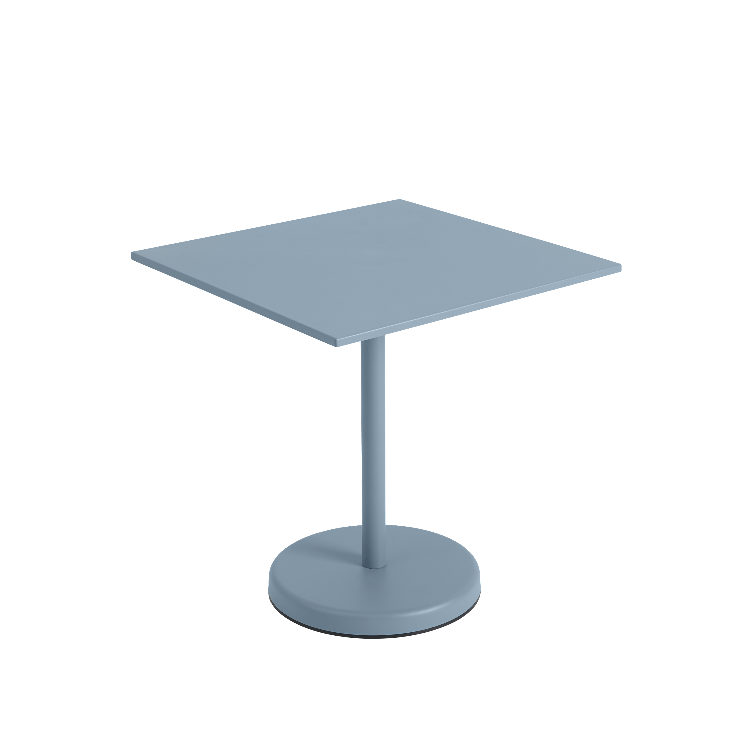 Linear Steel Caf&eacute; Table, Square