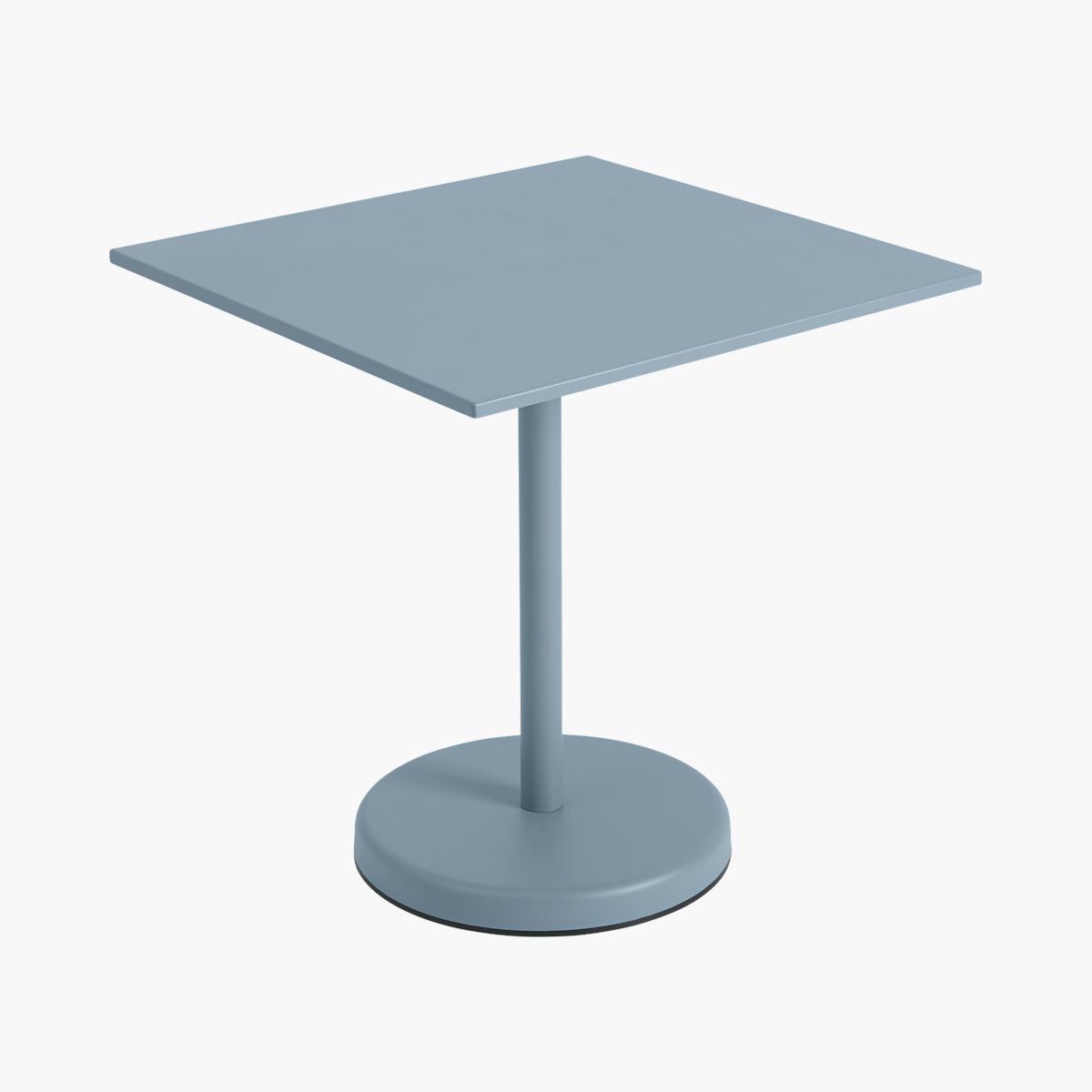 Linear Steel Café Table Linear Steel Café Table, Square