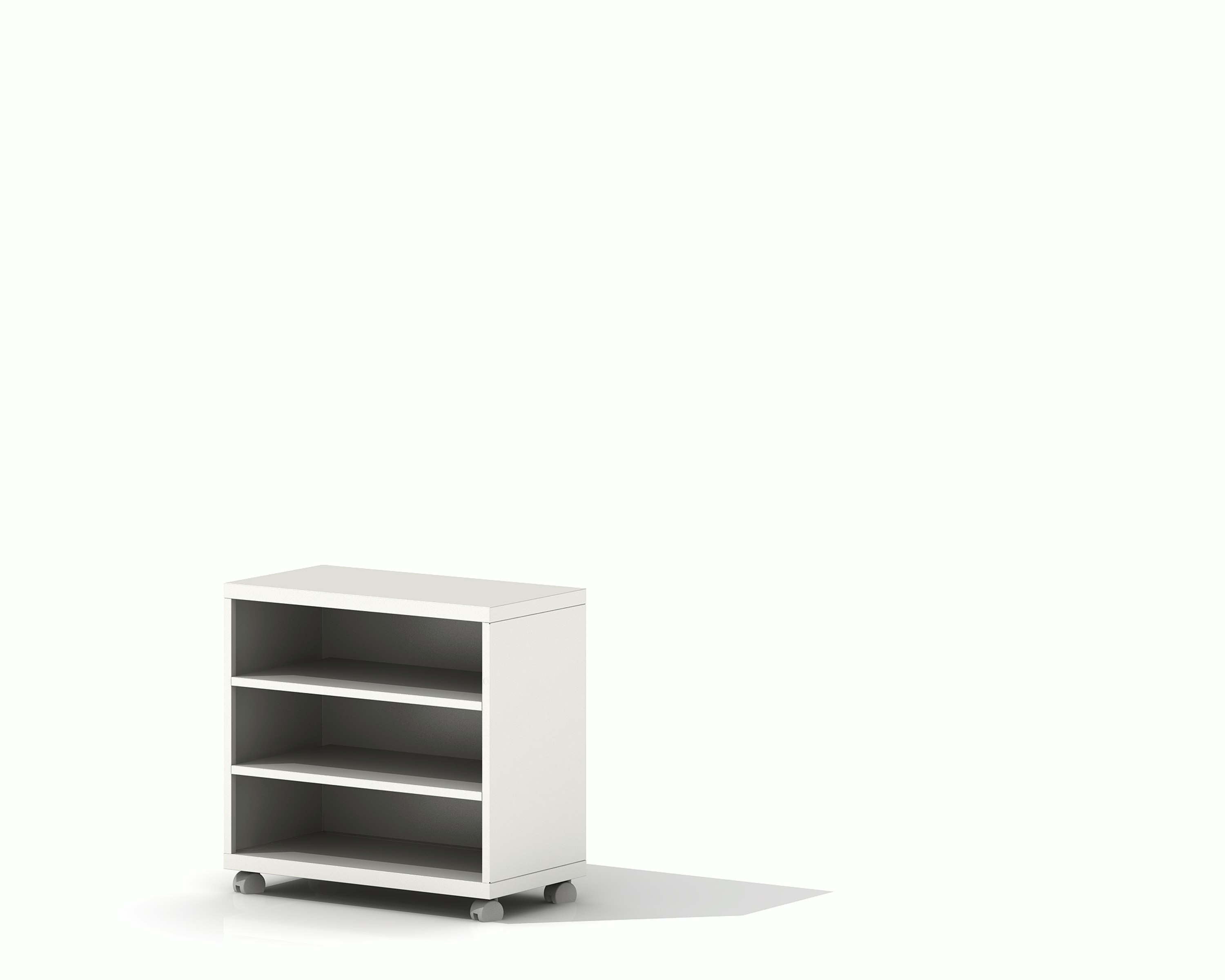 Meridian Mobile Bookcase, 3 Shelves
