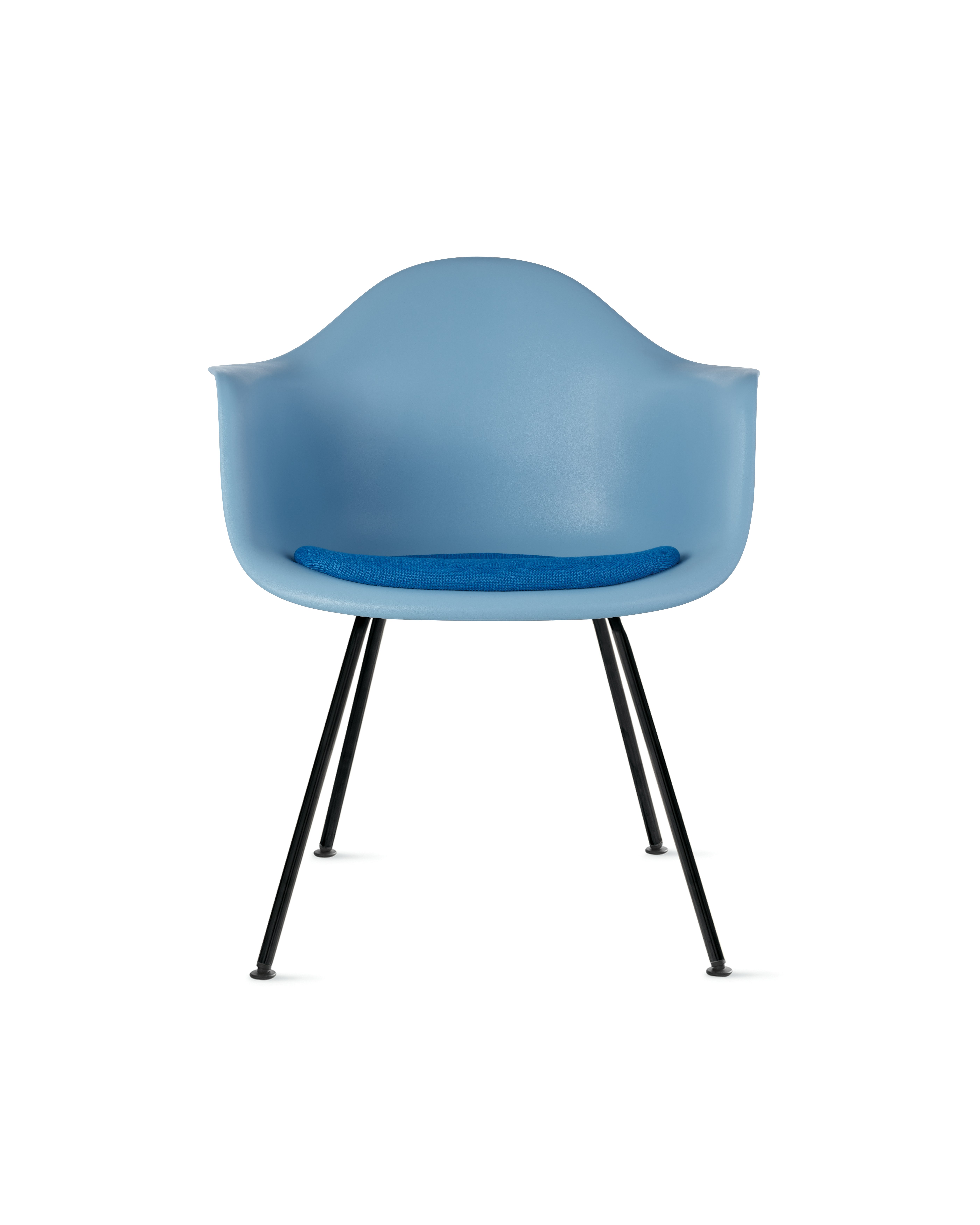 Eames Molded Plastic Armchair with Seat Pad