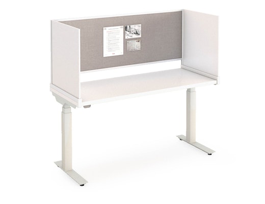 Antenna Desk Surround antenna desk surround fabric back panel with laminate end screen k.stand