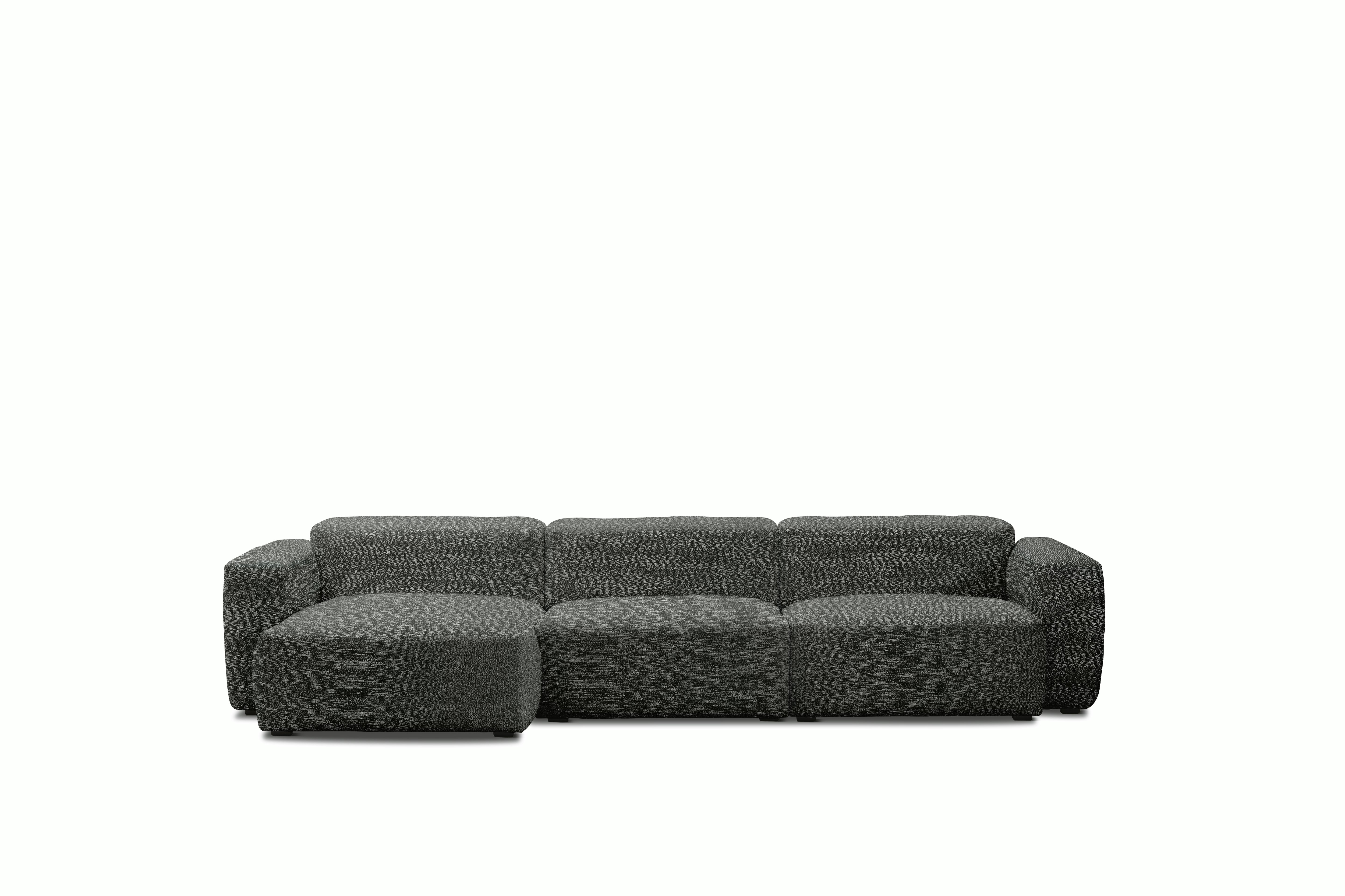 Mags Soft Low Sectional with Chaise Wide