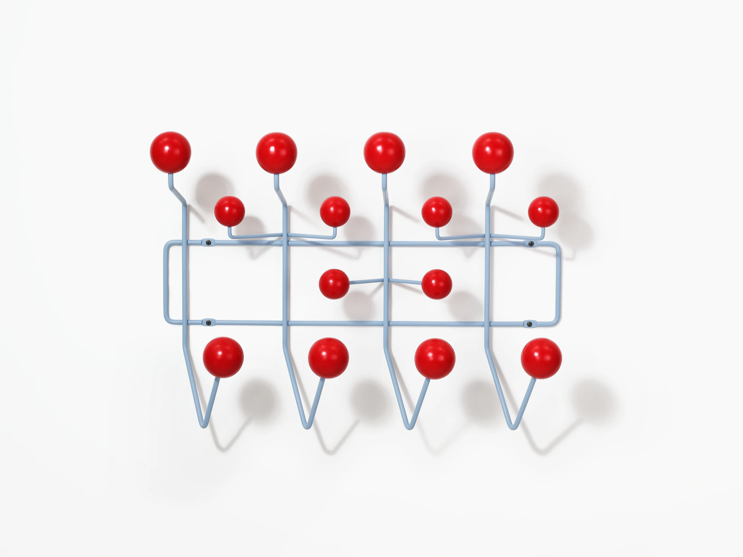 Eames Hang-It-All, Blue/Red