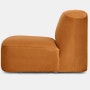 Muse Armless Single Seater, Velvet Caramel